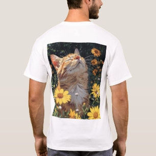 Funky Anime Cat T - Shirt für Anime Lovers