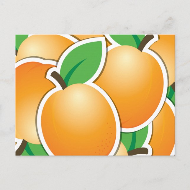 Funky apricot postkarte (Vorderseite)