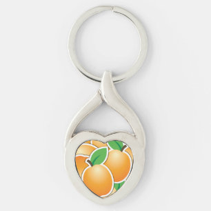 Funky apricot schlüsselanhänger