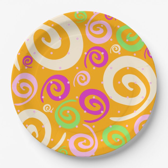 Funky background, plate pappteller (Vorderseite)