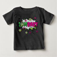 Funky Beängstigend Niedlich "ZomBaby" Zombie Pun