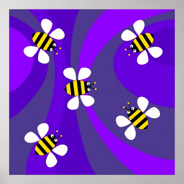 Funky Bees Poster (Vorne)