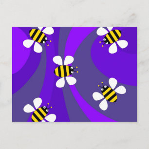 Funky Bees Postkarte