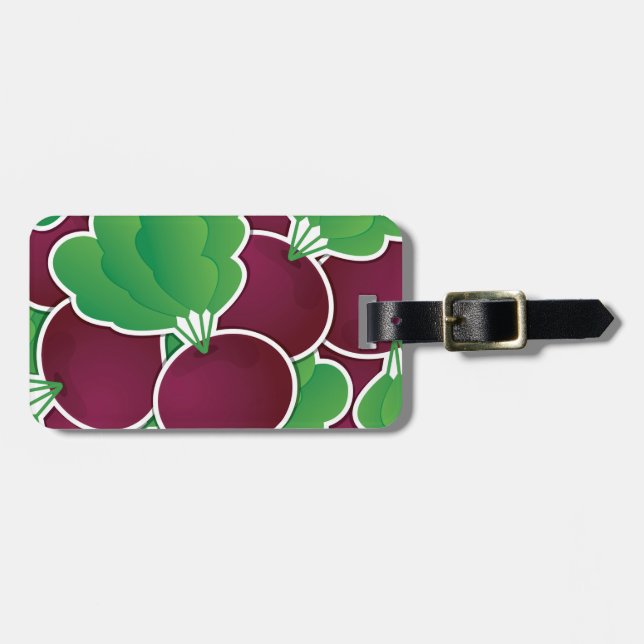 Funky Beet Gepäckanhänger (Vorderseite horizontal)