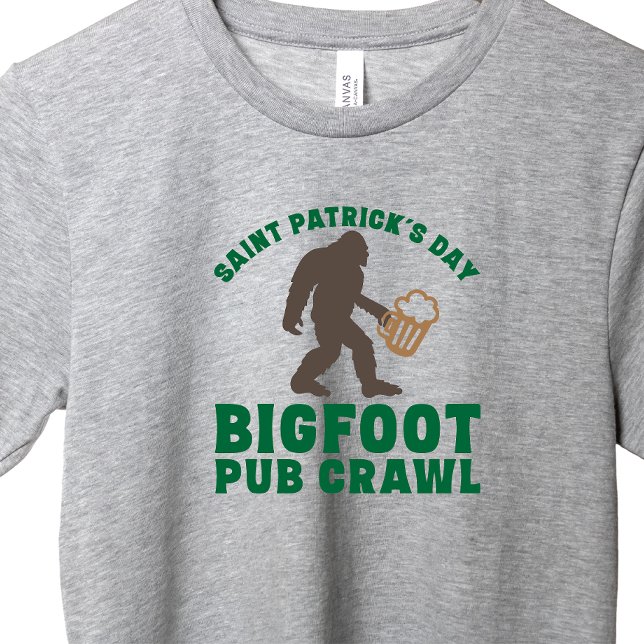 Funky Big Foot Pub Crawl T-Shirt Jour de la Saint  (Créateur téléchargé)