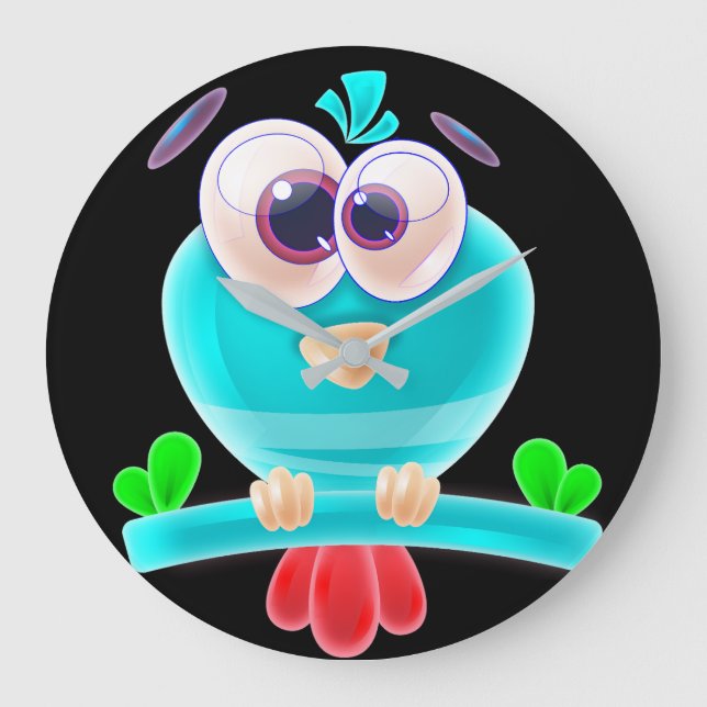 Funky Birdie Uhr (Vorderseite)