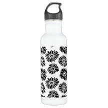 Funky Black and White Floral