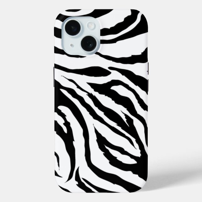 Funky Black and White Zebra Print | Hülle (Rückseite)
