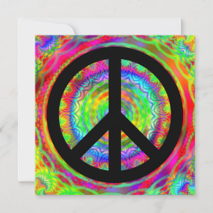 Funky Black Peace Sign