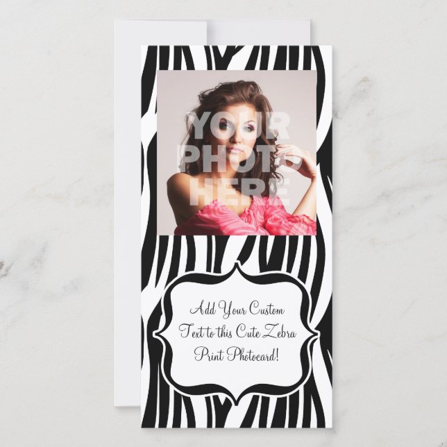 Funky Black/White Zebra Monogram (Vorderseite)