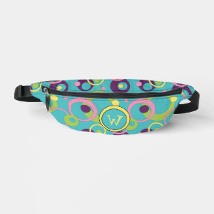 Funky Blue Kreise Bauchtasche