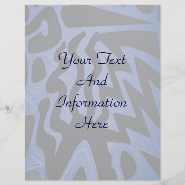 Funky Blue Letterhead (Vorderseite)