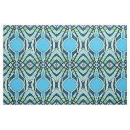 Funky Blue Pattern Stoff