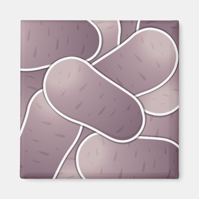 Funky Blue Potato Magnet (Vorne)