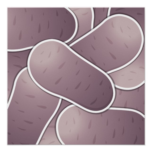 Funky Blue Potato Poster (Vorderseite)