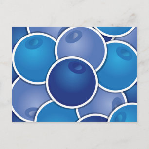 Funky Blueberry Postkarte