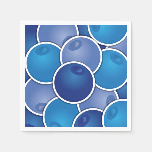 Funky Blueberry Serviette (Vorderseite)