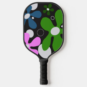 Funky Blumen auf Pickleball-Schläger Pickleball Schläger