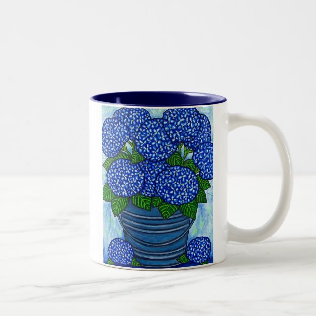Funky Blumen"Hydrangea" Coffe Tasse (Rechts)