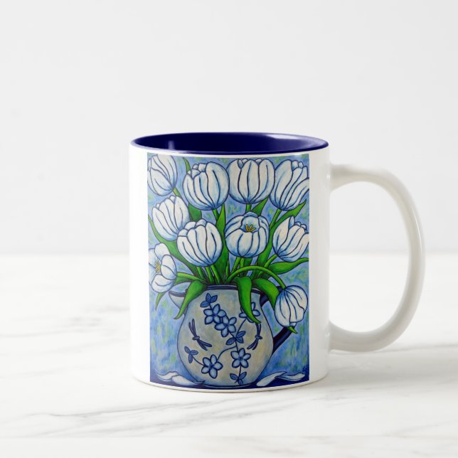 Funky Blumen"Tulpe" Coffe Tasse (Rechts)