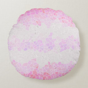 Funky Boho Abstractes Mosaik-Pomosexuellen-Stolz-F Rundes Kissen
