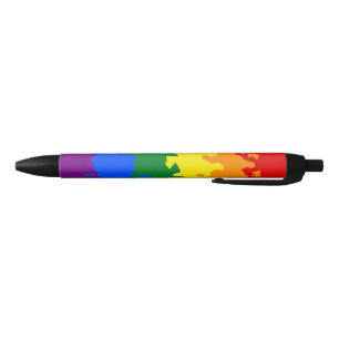 Funky Boho Abstrakte Schwule Regenbogen-Mosaik-Fla Kugelschreiber