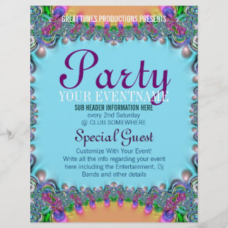 Funky Boho Circus Fun Fertig gemacht Flyer