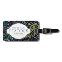 Funky Boho Hippie Peacock Paisley Personalisiert