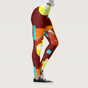 Funky Bold Abstrakte Kunst Leggings