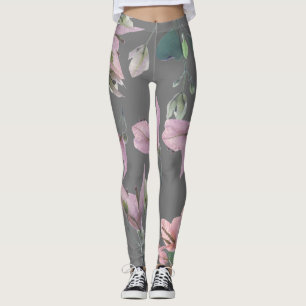 Funky Bougainvillea-Pflanze Blumen Druck Leggings