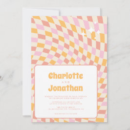 Funky Bright and Colorful Summer Wedding Einladung