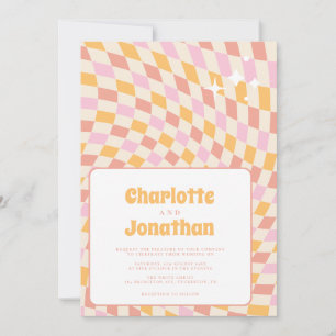 Funky Bright and Colorful Summer Wedding Einladung