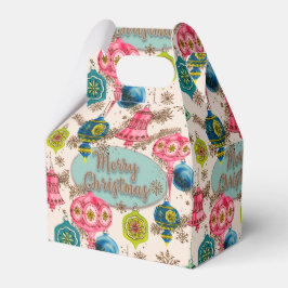 Funky Bright Retro Christmas Geschenkschachtel