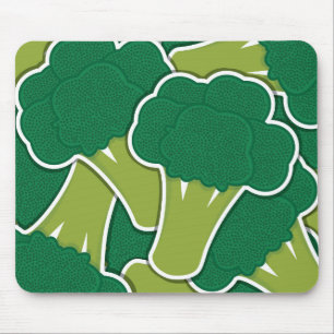 Funky broccoli mousepad