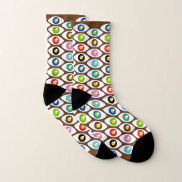 Funky Brown Eyes Men Women Socken