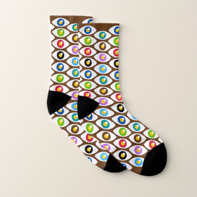 Funky Brown Eyes Men Women Socken (Paar)