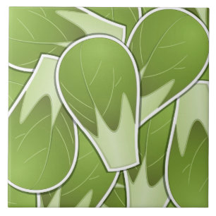 Funky brussel sprossen fliese