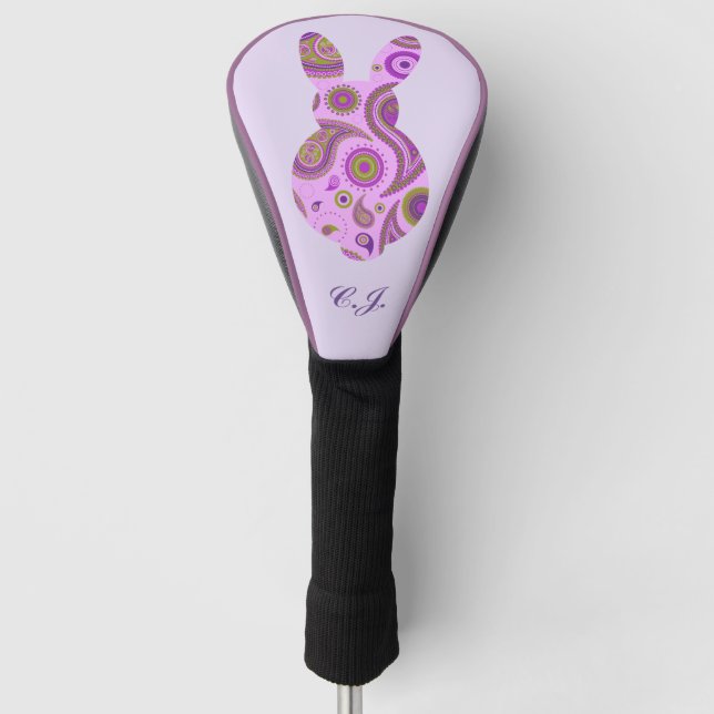 Funky Bunny in Crazy Paisley Golf Headcover (Vorderseite)
