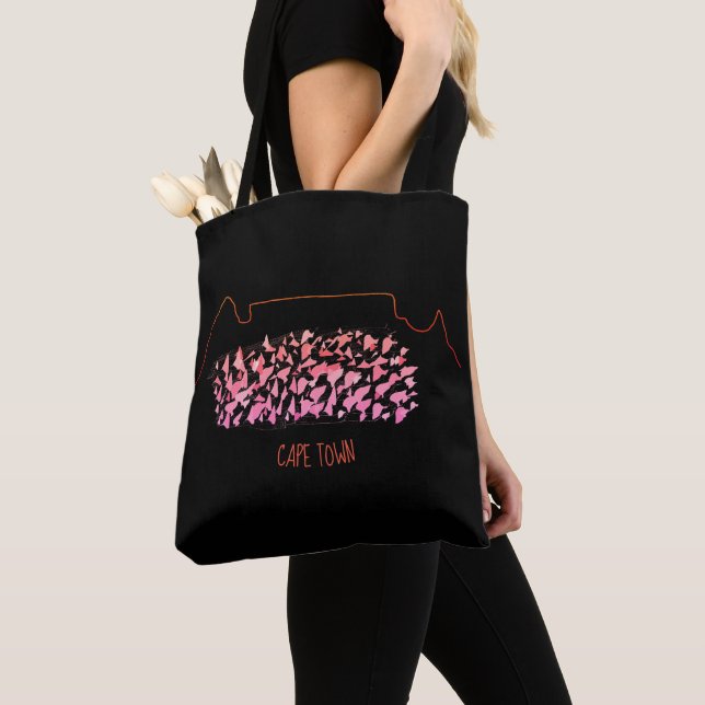 Funky Cape Town Table Mountain farbenfrohe Tote Ba Tasche (Von Nahem)