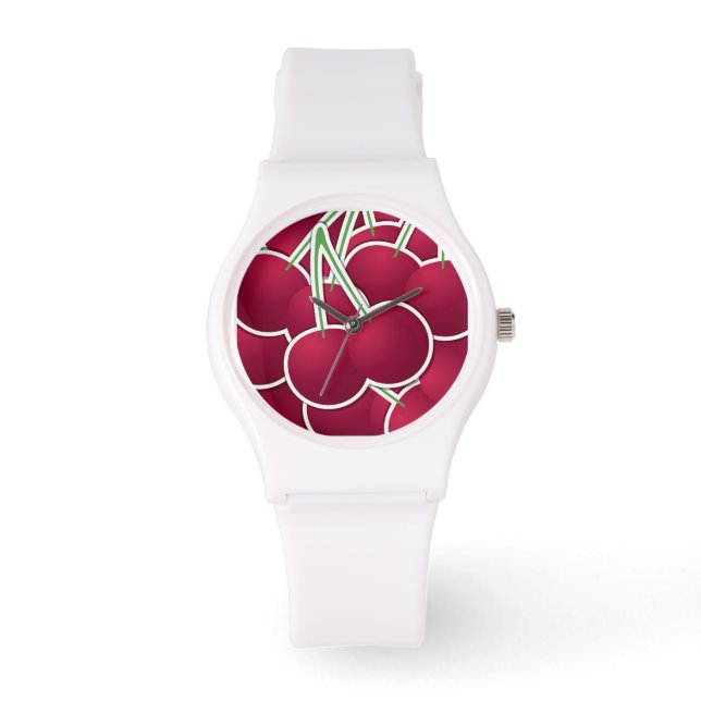 Funky cherry armbanduhr (Vorderseite)