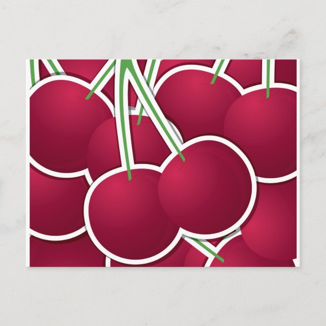Funky cherry postkarte (Vorderseite)