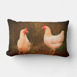 Funky Chicken Hen Hy Line Silver Brown Lendenkissen