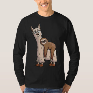 Funky Chill Sloth Reiten - ein Extravaganter Llama T-Shirt