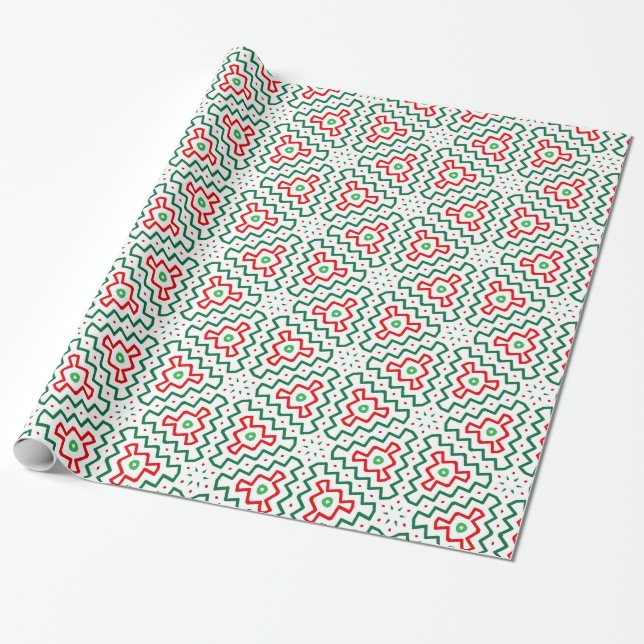 Funky Christmas Geschenkpapier (Ungerollt)