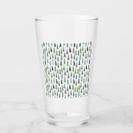 Funky Christmas Trees (Niedliche Illustrierte Kuns Glas