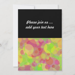 Funky Circles Abstrakt Moderne Kunst Einladung