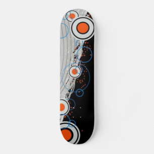 Funky Circular Motif Skateboard