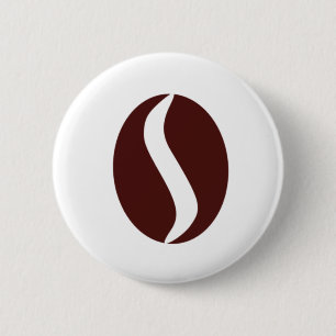 Funky Coffee Bean Button