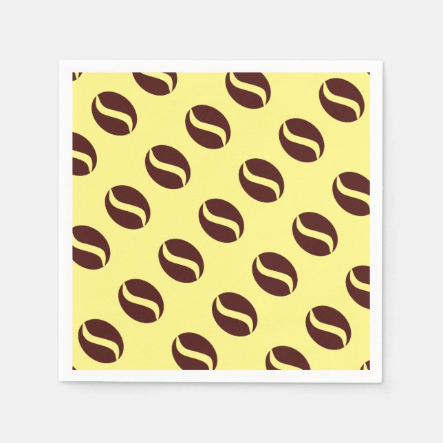 Funky Coffee Bean Serviette (Vorderseite)