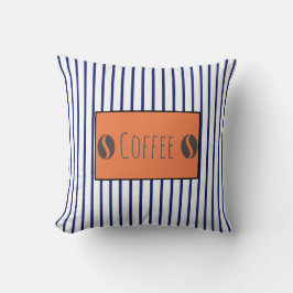 Funky Coffee Beans Streifen Kissen Kissen Kissen K